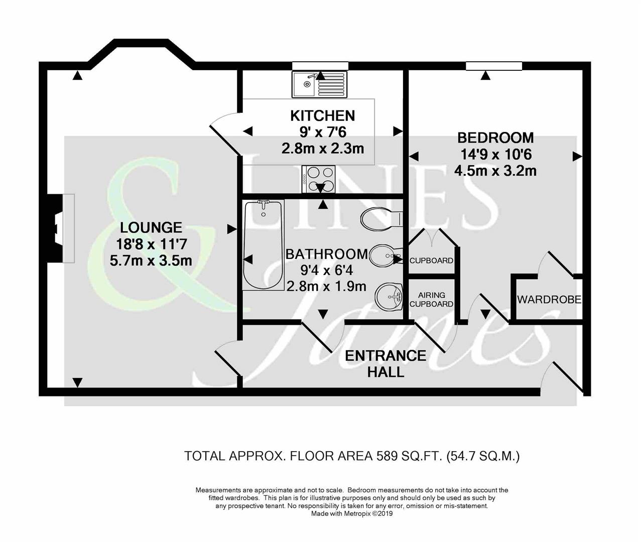 Floorplan for Causeway, Horsham